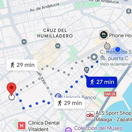 Habitaciones Privada Preciosa Grande Centro Malaga Tambien Cerca De La Playa Wi-Fi Ngoại thất bức ảnh